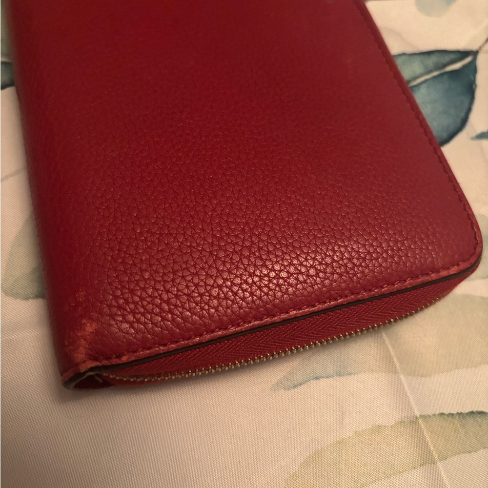 Celine Red Leather Wallet - Picture 2 of 5